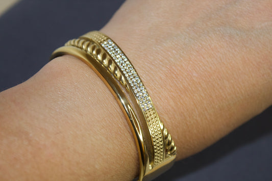 BRAZALETE CRUZADO BRILLANTES