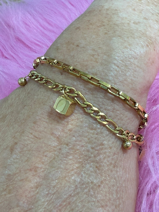 PULSERA DOBLE CHARMS